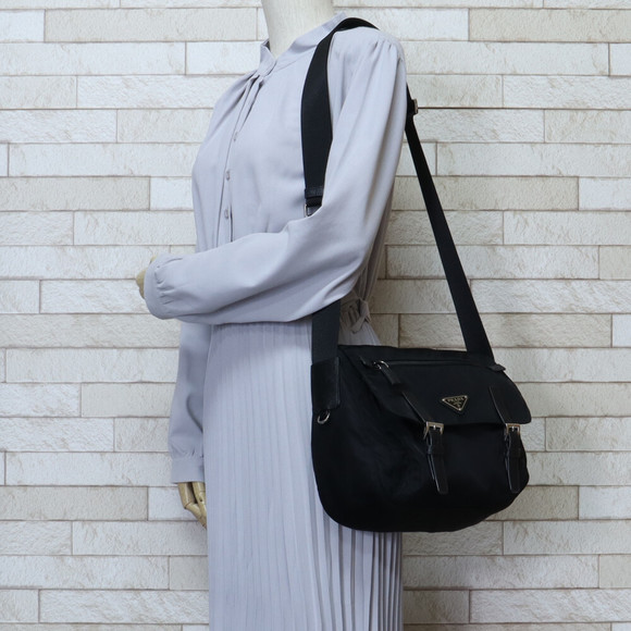 Prada Shoulder Black Bag Nylon - Picture 1 of 6
